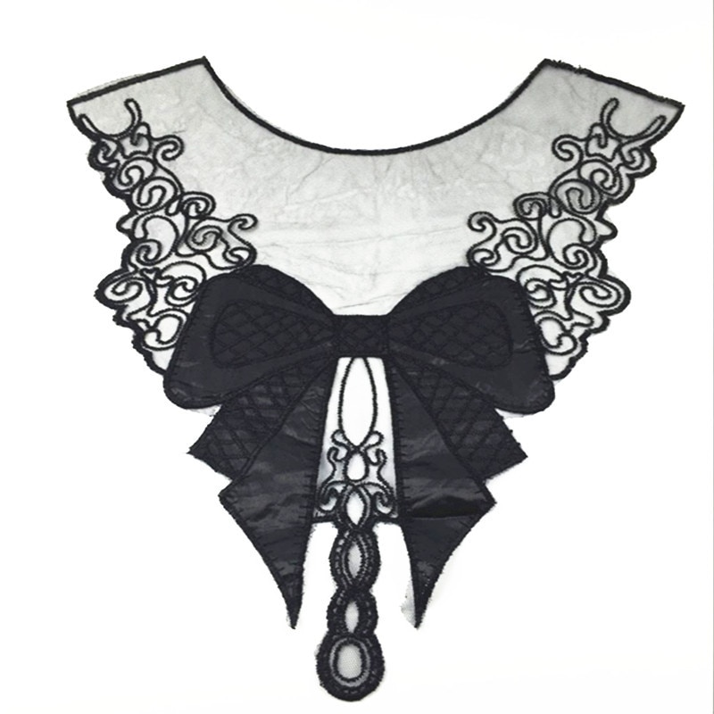 Water soluble lace fabric embroidery lace diy accessories leather upscale lace collar flowers: 1