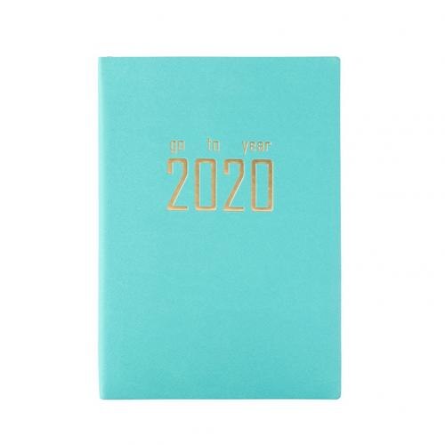 Year Agenda Diary Weekly Monthly Schedule Journal Memo Notebook Planner Journal Notebook Memo Easy to Carry: Blue