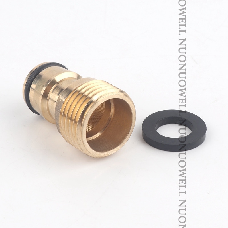 1pc 1/2&#39;&#39; Female Male Copper Quick Connectors Brass Garden Water Connector Irrigation Hose Adaptor With Washer