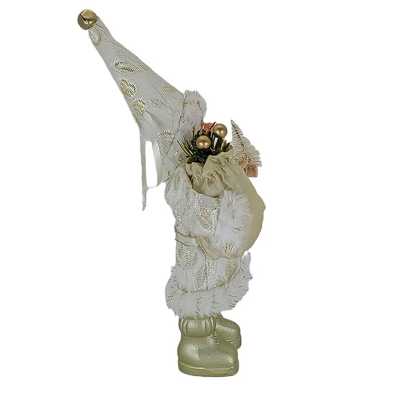 Q0KF 9 &#39;&#39;Pluche Kerstman Beeldjes Kerst Figuur Decoraties Opknoping Xmas Boom Ornamenten Santa Pop Speelgoed