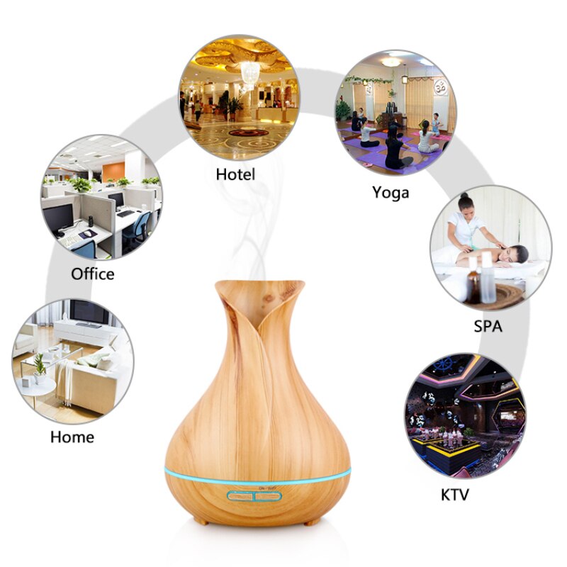 Tuya Smart Humidifier with Colorgul LED Light WiFi Aroma Diffuser Timer Wireless Control Work with Alexa Google Home Compatible