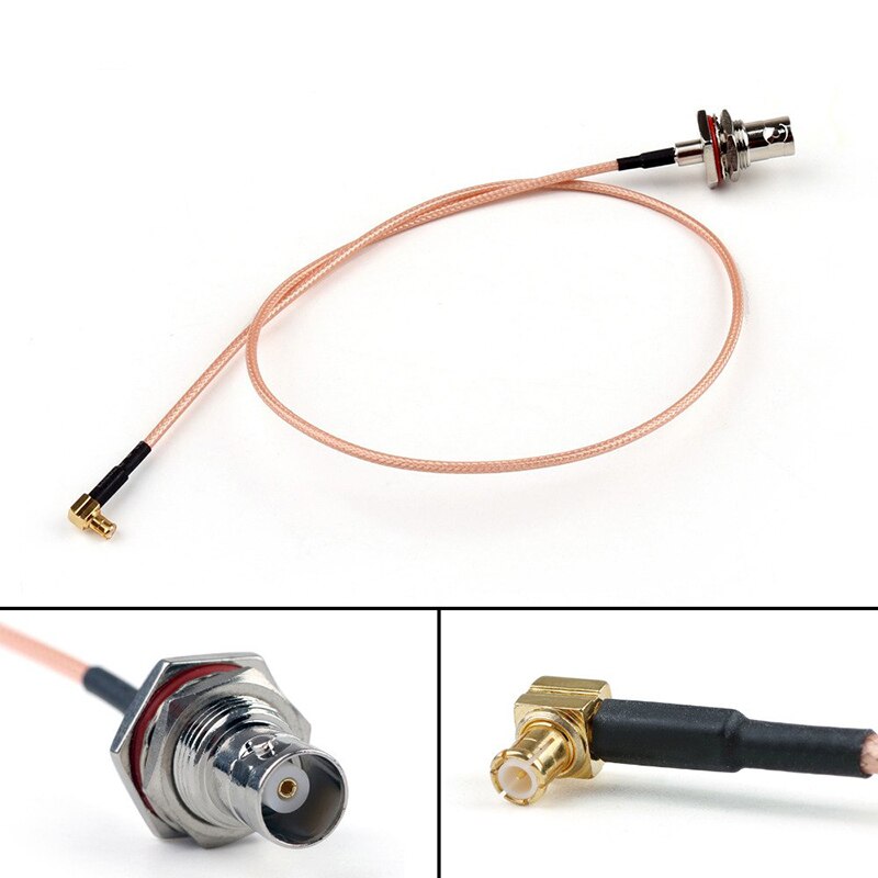 Bnc Kabel Adapter Rf Coaxiale Assembly Bnc Coaxiale Kabel Vrouwelijk Naar Mannelijk Mcx Haakse Adapter Kabel