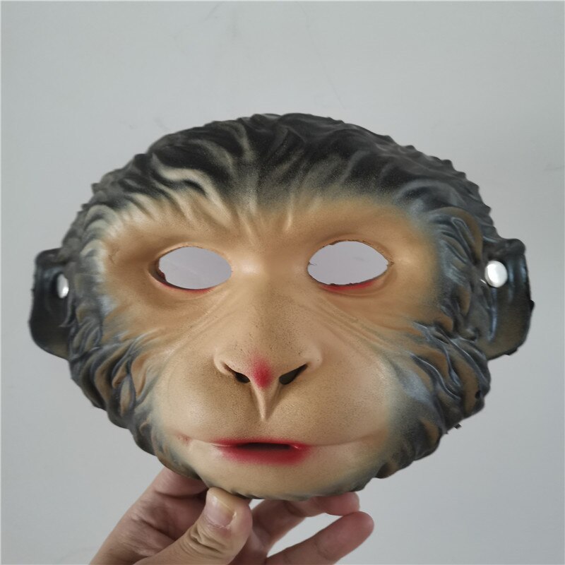 Full Face Animal Mask Cosplay Costume Monkey Adult Child Halloween Party Decoration Party Tricky Fun Mask Fool' Day 22cm: Default Title