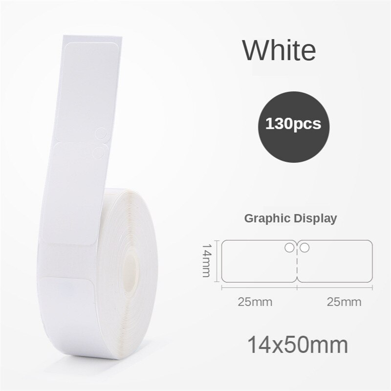 D11Printer Label Jewellery Bracelet Waterproof Anti-Oil Tear-Resistant Price Label Pure Color Scratch-Resistant Label Paper Roll