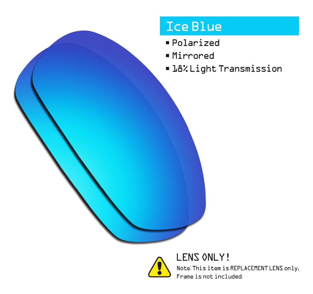SmartVLT 3 Pairs Gepolariseerde Zonnebril Vervanging Lenzen voor Oakley Straight Jacket 2007 Zwart en Zilver Titanium en Ijs Blauw