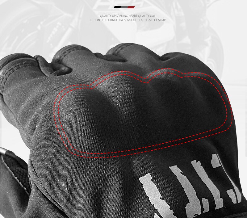 Motorcycle Gloves Touch Screen Waterproof Gloves Motorcycle Men Cycling Protective Warm Anti-Slip Motorbike Riding Gloves