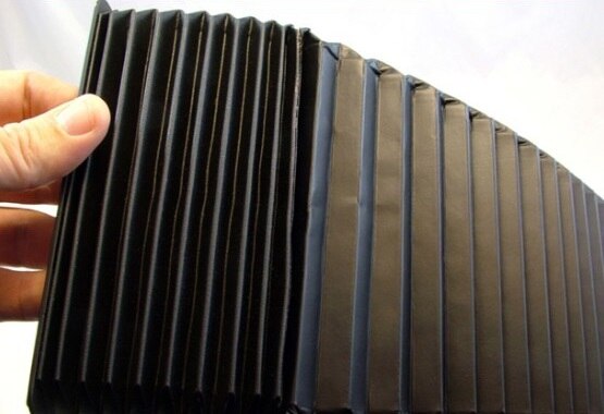 Machine tools bellows covers, inside: width 285 mm x height 55 mm, Lmax 230mm