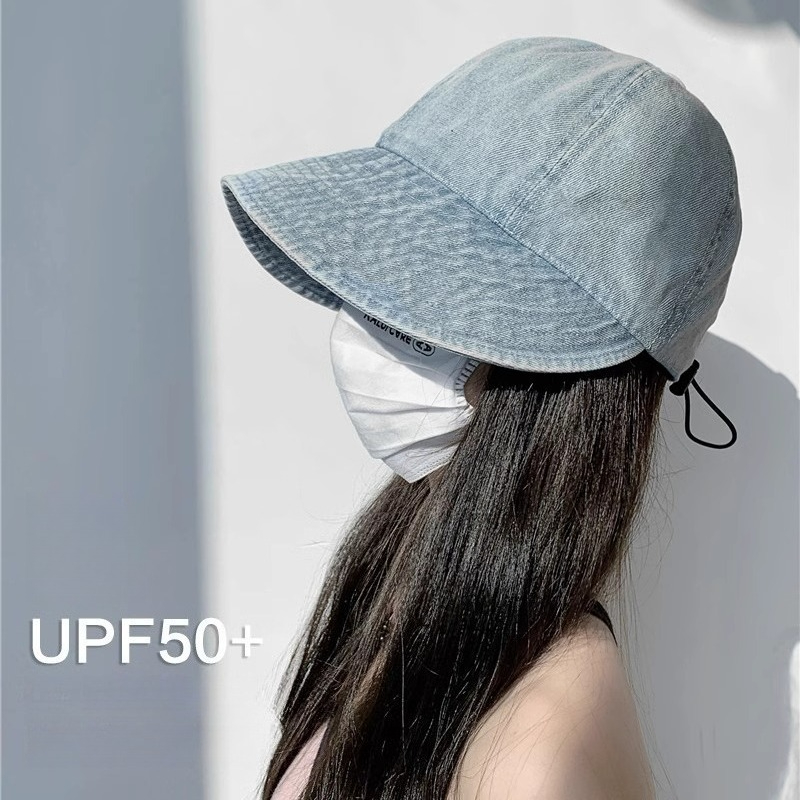 Damen Sommer Fischerhut - Breiter Rand, Faltbarer Sonnenschutz, UV-Schutz, draussen Sport Snapback Kappe
