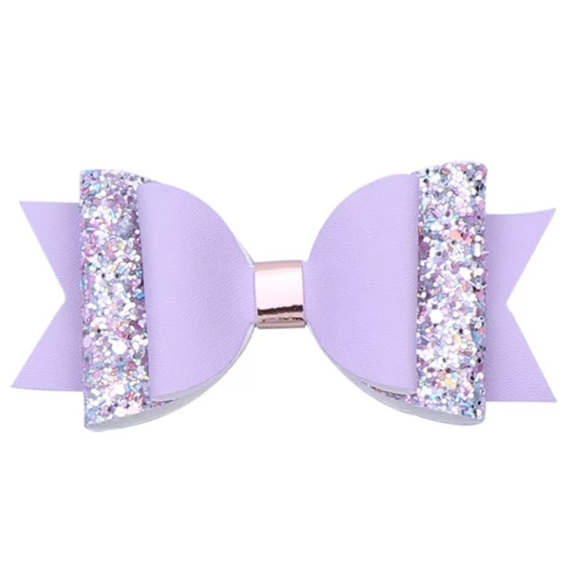 Mixiu Dubbele Laag Glitter Haarelastiekjes Clips Sequin Boog Haarspeld Meisje Haar Accessoires Prinses Party Decor Hoofddeksels Verjaardag: 1