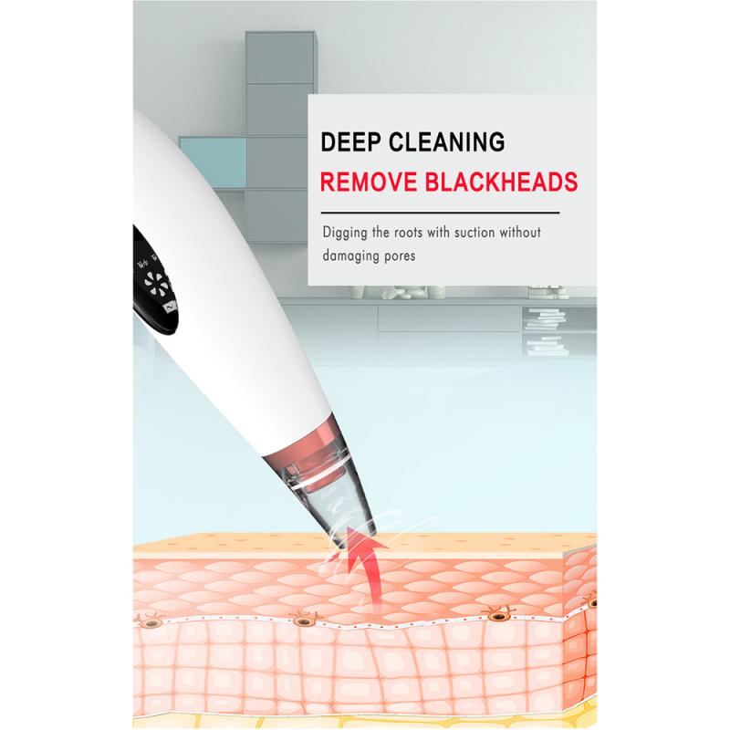 Facial Skin Care Electric Gold/ Sliver Machine Pore Blackhead Cleaner Remover Vacuum Acne Cleanser Machine