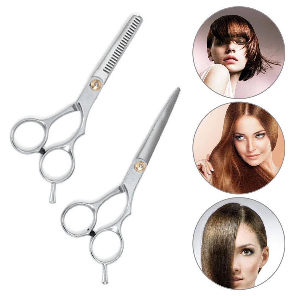 9-Piece Hairdressing Scissors Stainless Steel Beauty Salon Tool Home Hair Cutting Combination Set
