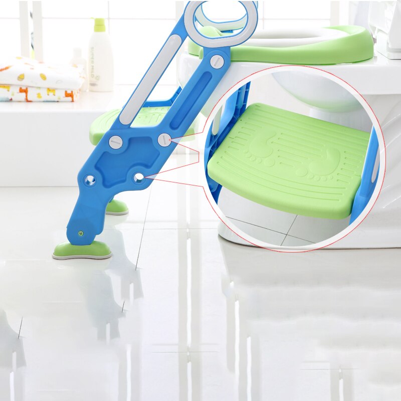 Kinderpotje opvouwbaar toilet stoeltje opstapje kinderpotje kindertoiletten met verstelbare ladder kinderpotje