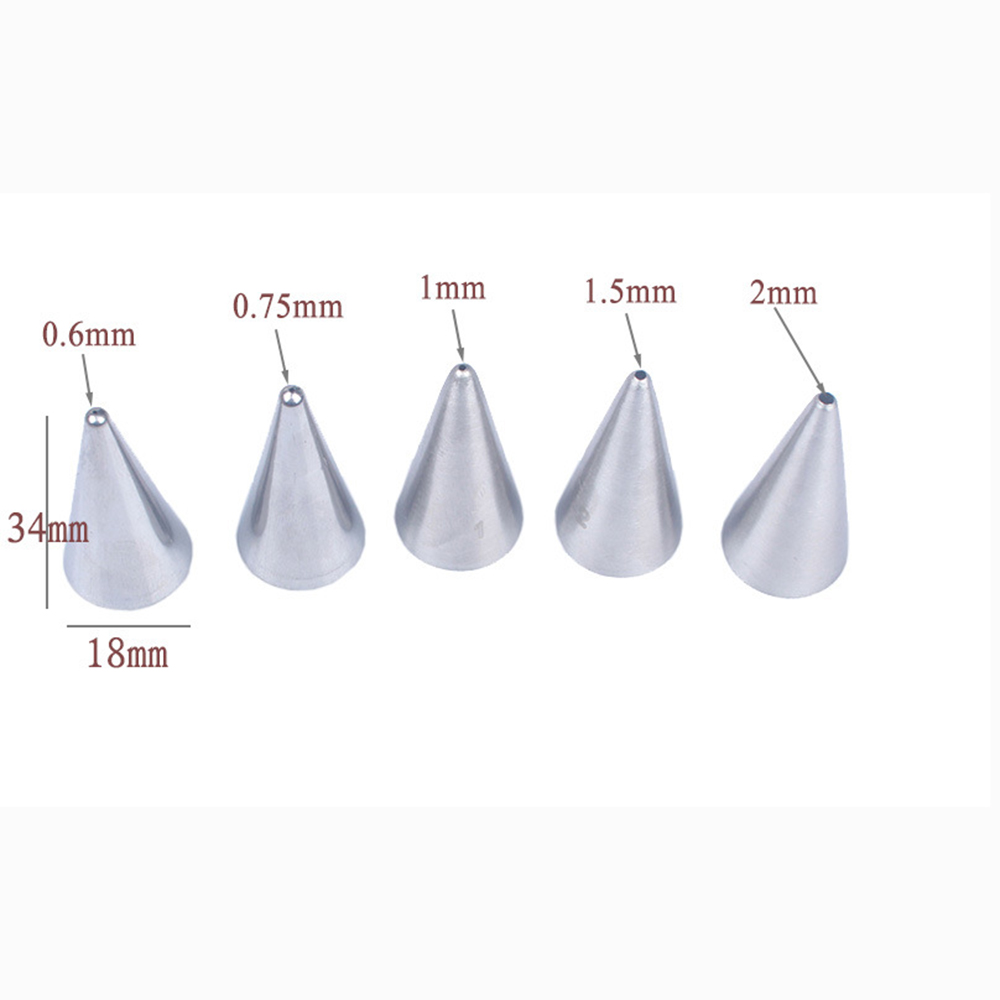 Open Star Pastry Tip 1M Piping Tip Nozzle Cake Decorating Tips Writing Tube Icing Nozzle Baking &amp; Pastry Tools Baking Tools: 0.6mm