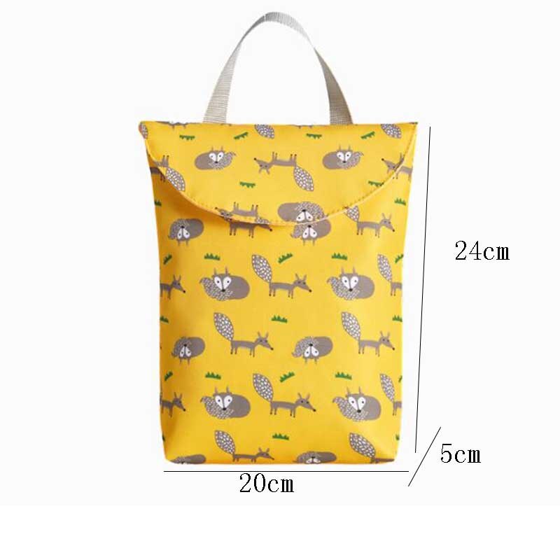 Saco de suspensão bonito do bebê impermeável portátil multifuncional saco de armazenamento da fralda