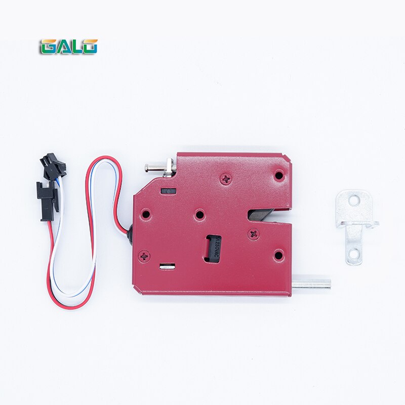 Cupboard Electrical Lock Picks Latch Electromagnetic Lock for Electronic Locker Smart Cabinet Lock with Bouncer Status Detection: Fuchsia