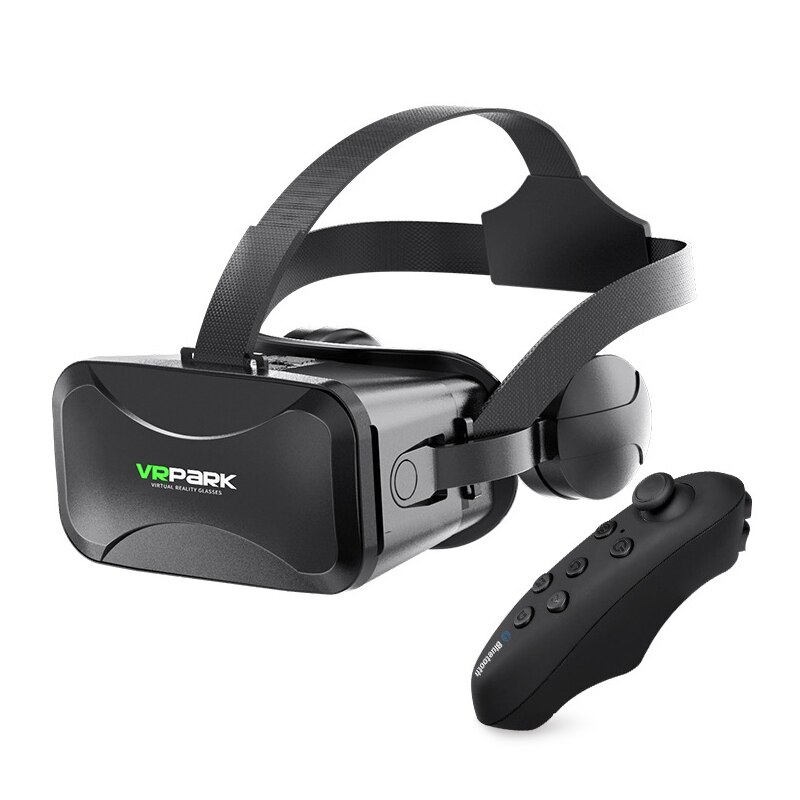 Gafas de realidad Virtual VR VRPARK con controlador 3D VR auriculares para iPhone Android Smartphone 4,5-6,7 pulgadas: Default Title