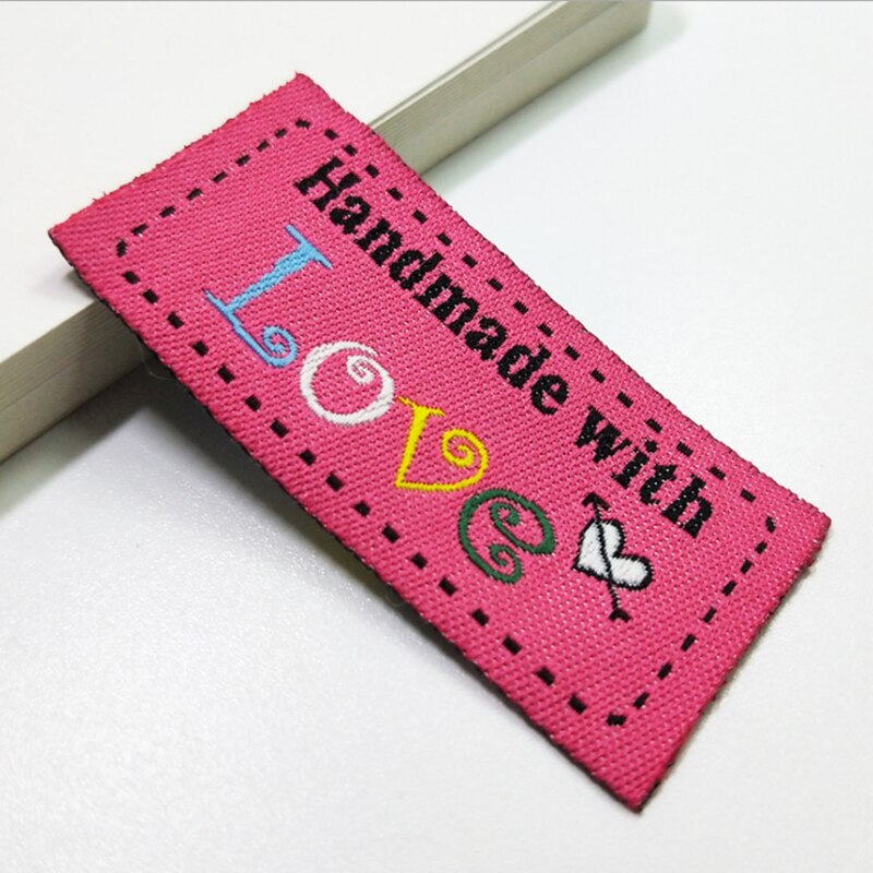 Étiquettes en tissu avec lettres brodées à la main, lavables pour sacs de vêtements, accessoires de couture à faire soi-même