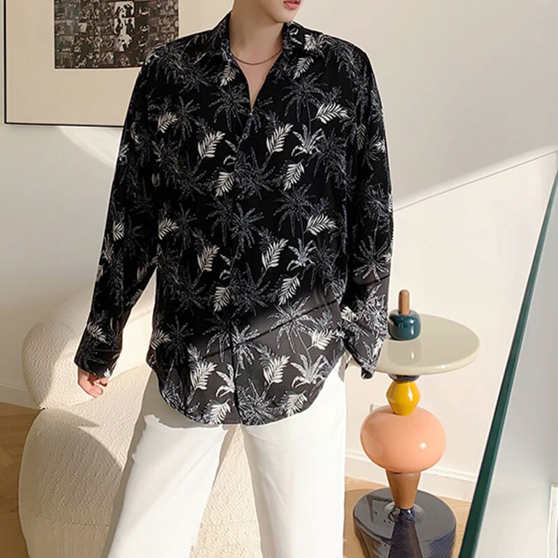 XITAO, camiseta informal negra de manga larga suelta con estampado de estilo coreano, novedad de verano de primavera , blusa juvenil a la , Top para mujer DMY3948