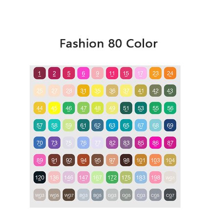 168 colors TOUCHNEW Alcohol Art marker pens, Doubl... – Grandado