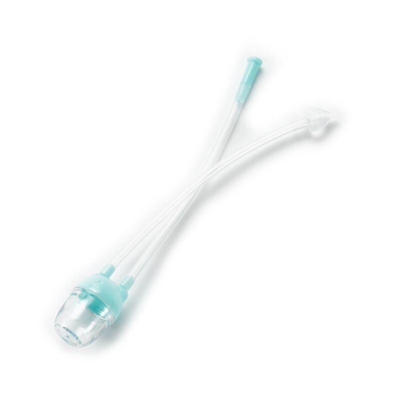 Limpiador de Nariz de bebé, dispositivo de succión Nasal, aspirador seguro para recién nacido, cuidado de enfermería, ventosa de seguridad al vacío de silicona suave, limpieza para recién nacido: green