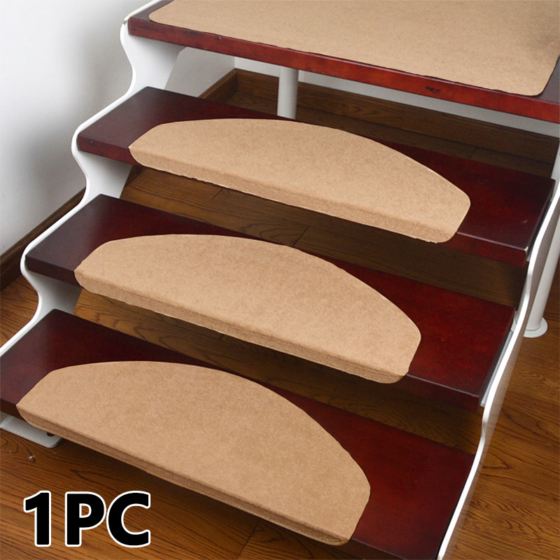 55X21CM Stair Mats Pads Non-Slip Self-Adhesive Carpet Stair Tread Mat Home Reusable Durable Stairway Cover Pads Household Decor: 01 / 55x21cm