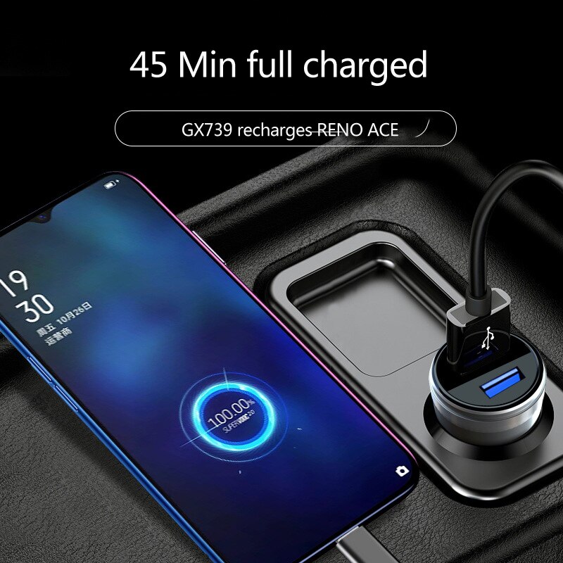 66W Super Flash Opladen Autolader Voor Huawei MATE40/Pro/Pro + NOVA8 Pro/Se Honor v40 Oppo Vivo Realme Fcp Scp SUPERVOOC2.0