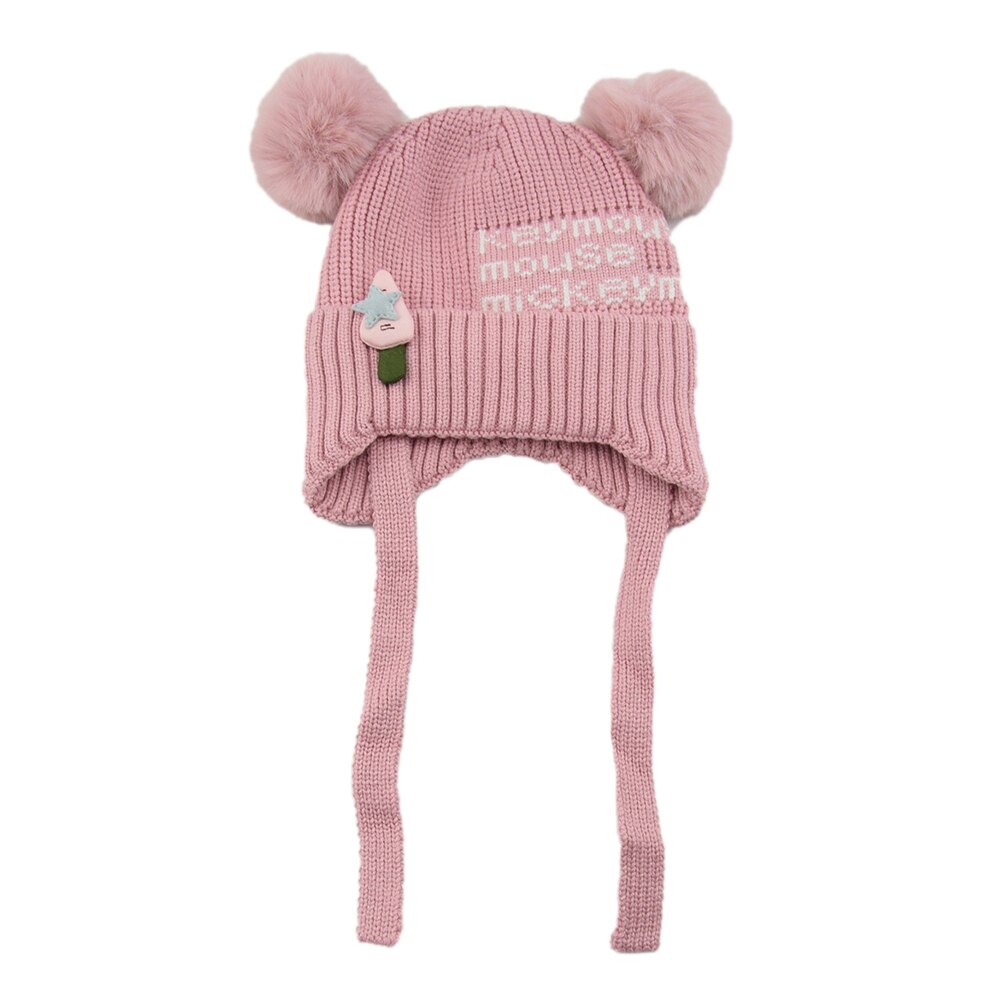 Søde børnehuer til drenge piger strikket uld børn smiley kasket baby hat pullover kasketter stil beanie