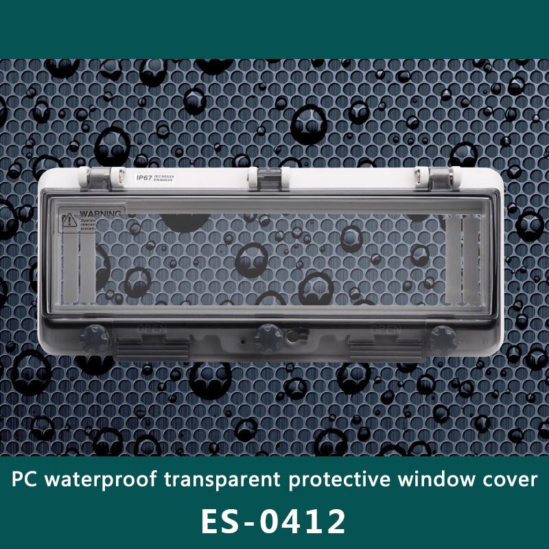 Transparent button protection window cover Waterproof window circuit breaker switch IP67 splash cover box