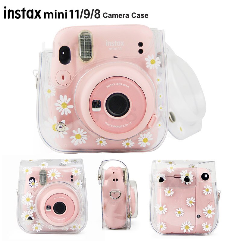 Camera Case Compatibel Met Fujifilm Instax Mini 11/9/8 Instant Film Camera, pu Lederen Tas Cover Met Verstelbare Schouderband