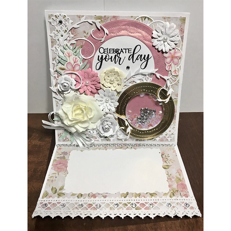 Bunnymoon Small Flowers Stencil Metal Cutting Dies For Scrapbooking Practice Hands-on DIY Album Card Craft Decoration