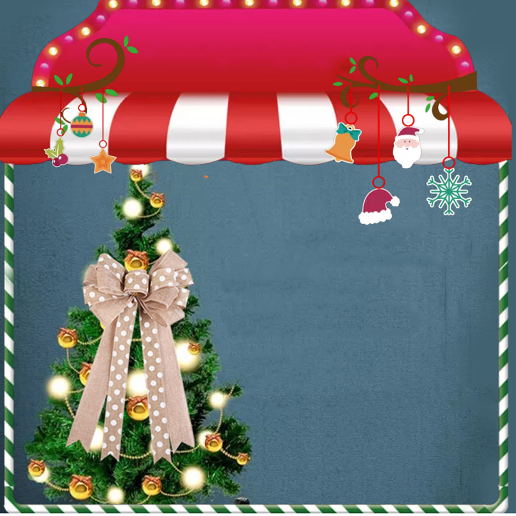 Jul föredragna rosetter dekoration för pyssel hantverk jul rosett utsmyckningar julfest festival dekoration