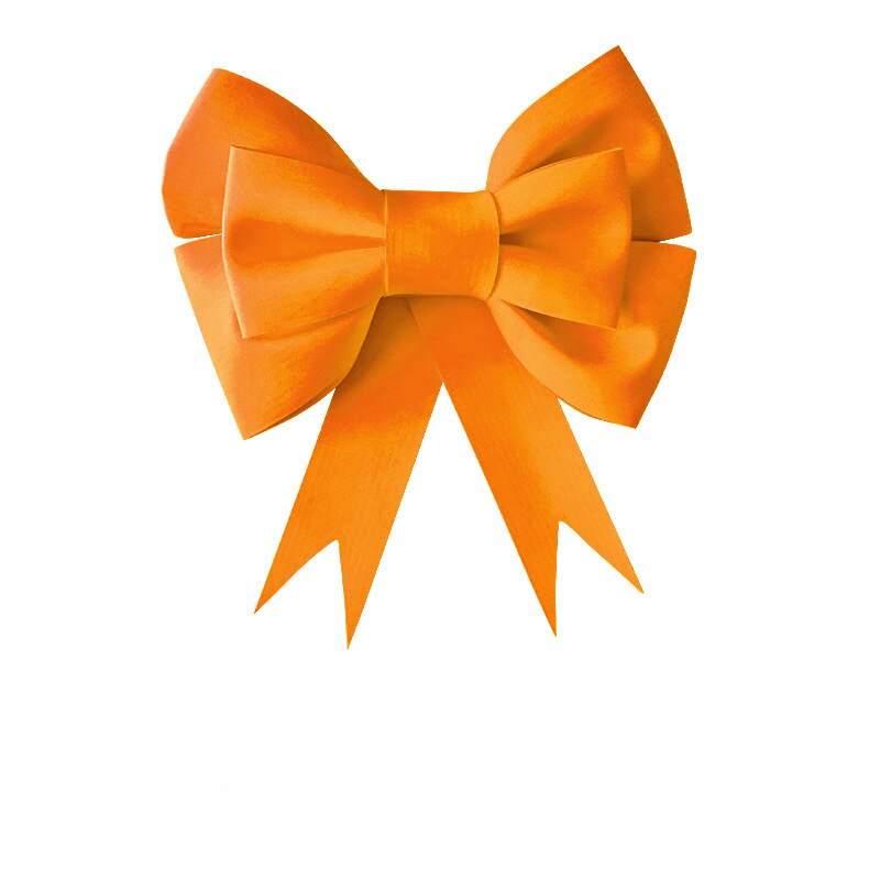 50cm Große Größe verrotten Bogen Dekoration Hochzeit Geburtstag Party Handgemachte DIY Dekoration Heimat Dekoration Bogen Schießen Requisiten Dekoration: Orange