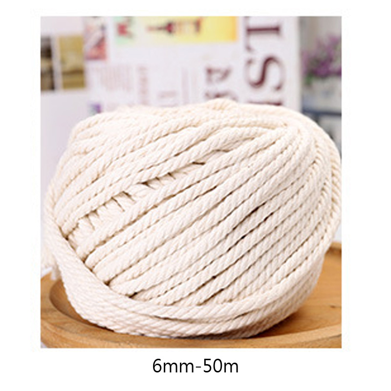 1/2/3/4/5/6mm cordon de coton corde corde coton naturel macramé cordons ficelle tressée tissé artisanat décor à la maison bricolage matériel de tricot: Nickel noir