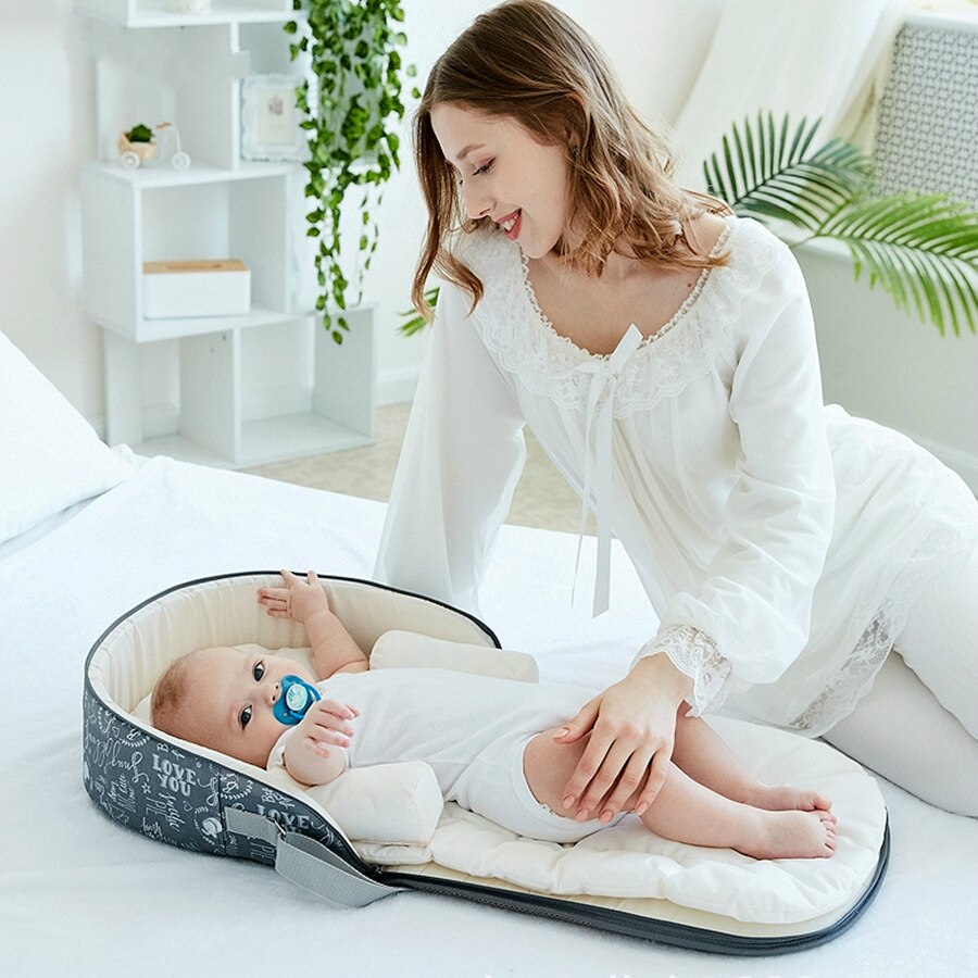 Draagbare Wiegen Multi-Functie Vouwen Anti-Druk Bed Kan Slaap Baby Reizen Bed Baby Nest Geschikt Voor 0-1 Jaar Baby