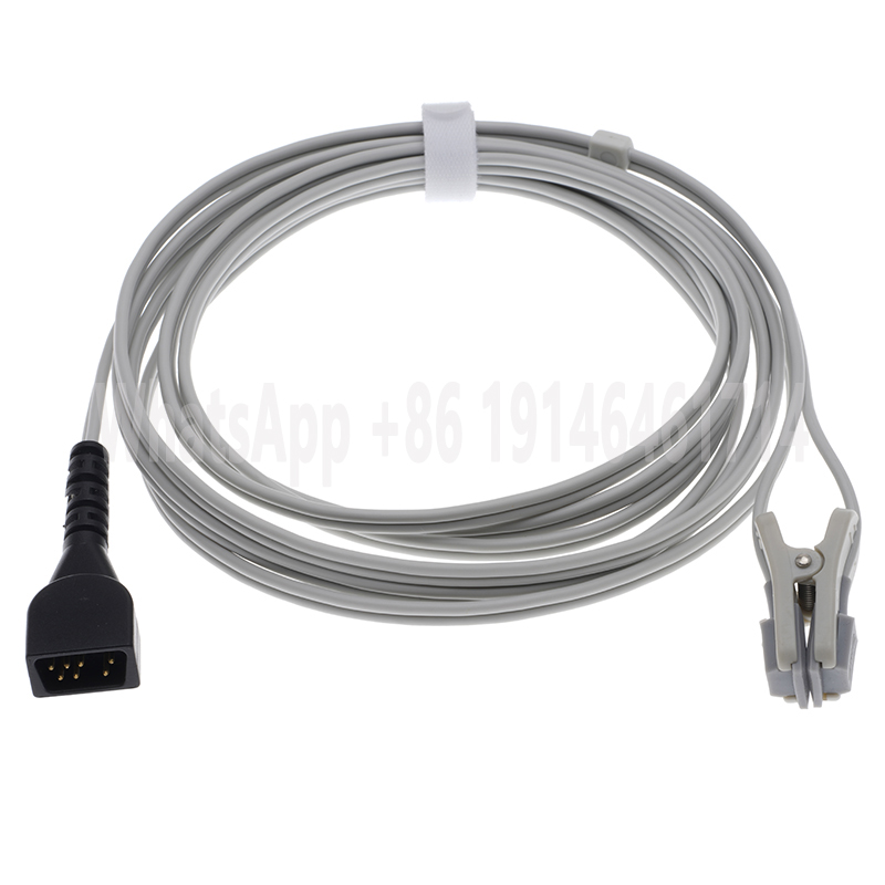 Spo2- sensorkompatibel nonin 8500,2500,9840, avant 4000/9600/9700/2120/7500/7500fo- monitor ,7 -bens 3m- finger-/øreoximetrikabel.