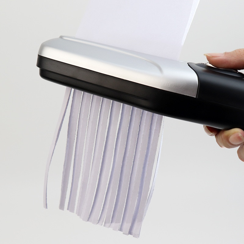 Draagbare Handheld Papiervernietiger Cutter A6 Gevouwen A4 Strip Cut Usb/Batterijen Operated Snijmachine Voor Home Office School