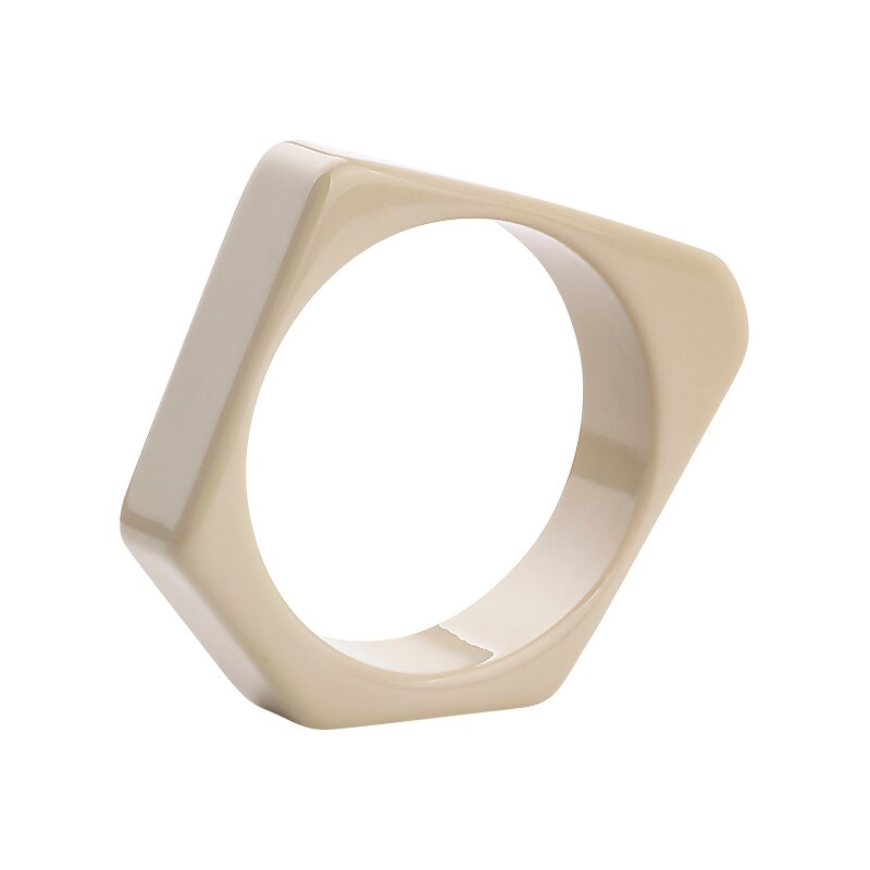 Guanlong marca design geométrico irregular resina pulseira pulseiras puseiras jóias para transporte da gota por atacado: khaki