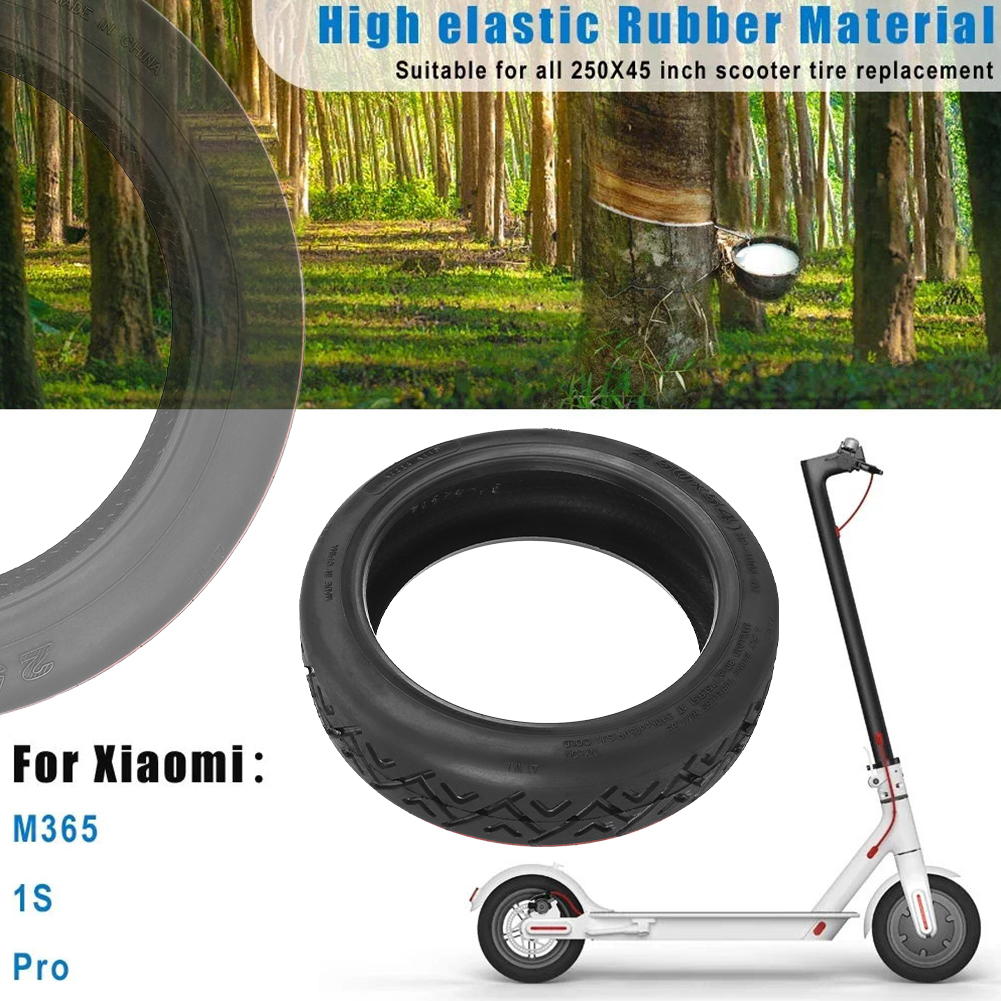 10 tommer 250 x 54 elektrisk scooterdæk gummi ydre dæk slangeløst dæk anti-piercing scooter udskiftningshjul til elektrisk scooter