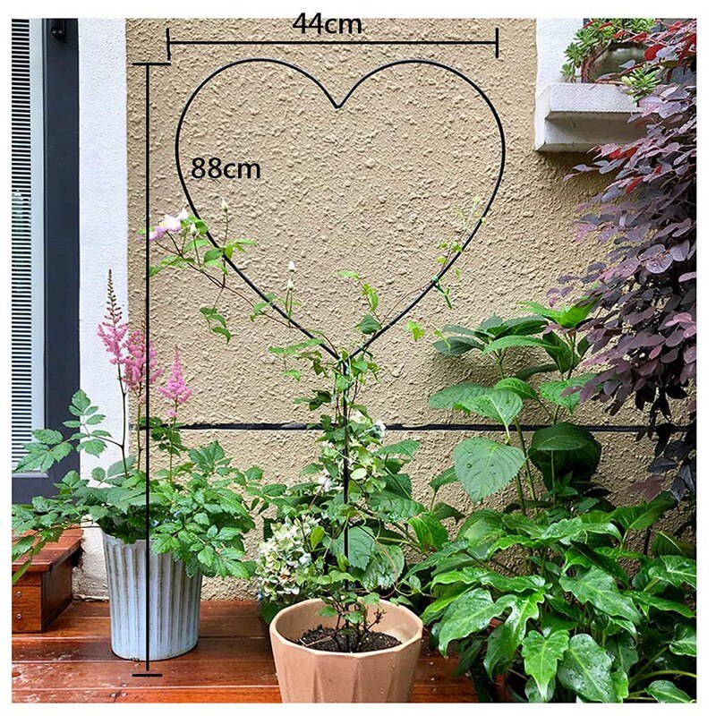 Heart Shaped Flower Stand, Climbing Frame, Suitable for Clematis, Roses and Other Climbing Plants