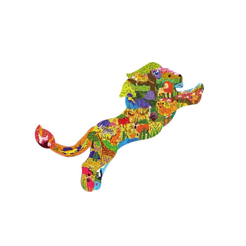 Kleur Mysterieuze Dier Houten Puzzel Childrenl Educatief Puzzel Home Decoraties Onregelmatige 3D Puzzel Kids: 05