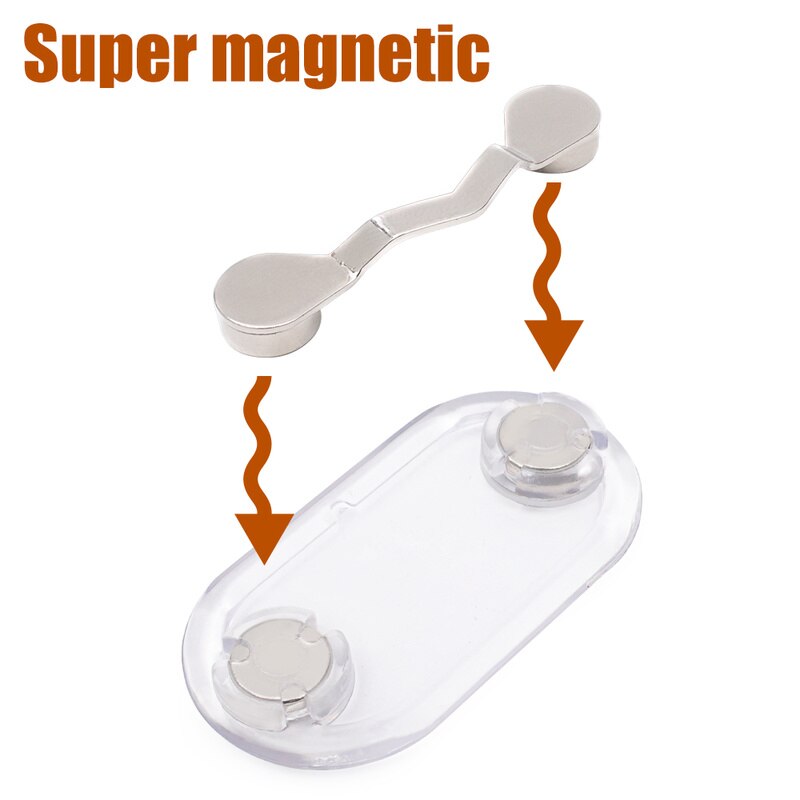 Soporte magnético multifunción para colgar gafas, gafas de sol gancho para, Clips de línea para auriculares, Clip magnético para ropa portátil, hebillas