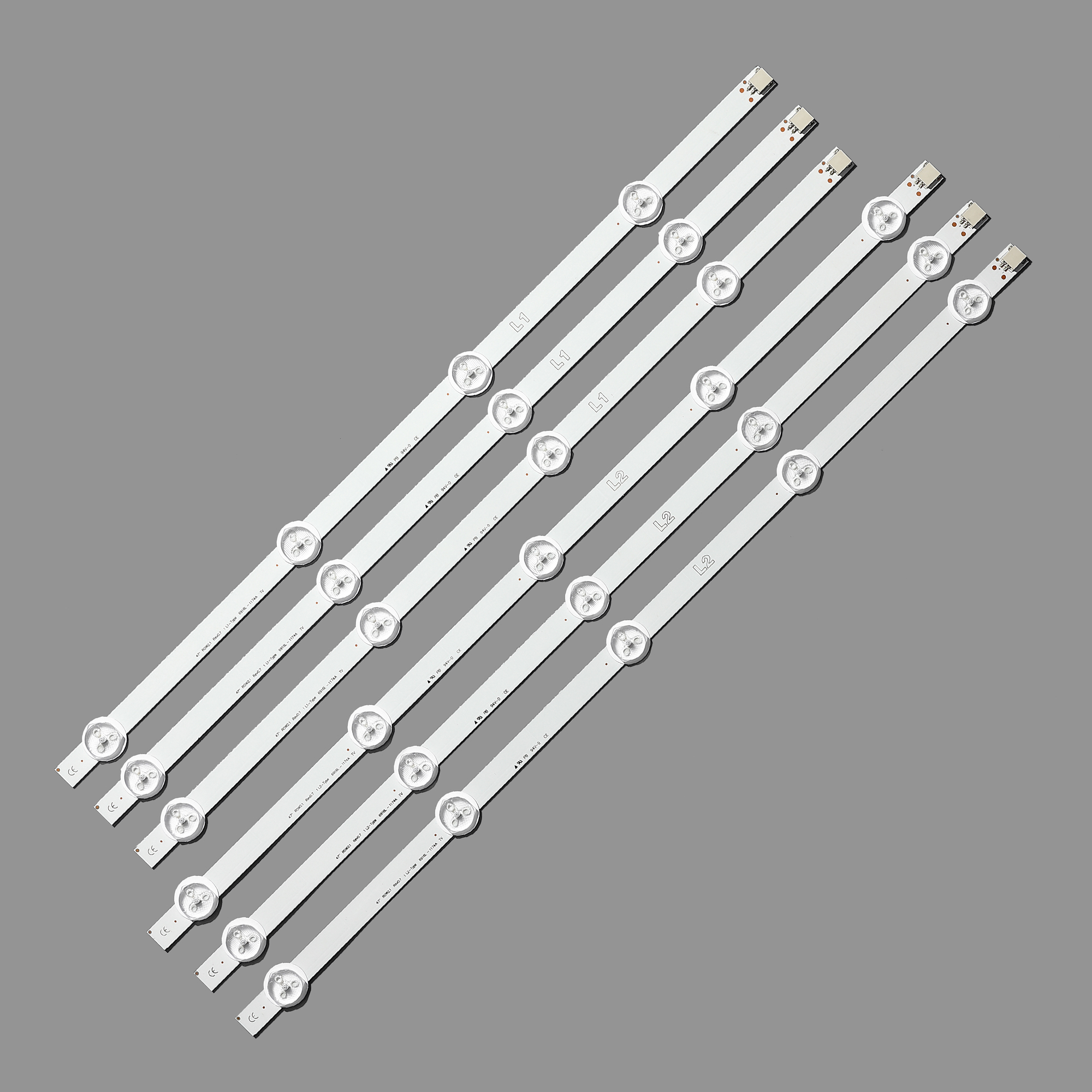 12 stk ledet bakgrunnsbelysningslist til  lg 47 ln 5708-za 47 ln 570r-za 47 la 620s 47 ln 5400 6916l-1174a 6916l-1175a 6916l-1176a 6916l-1177a