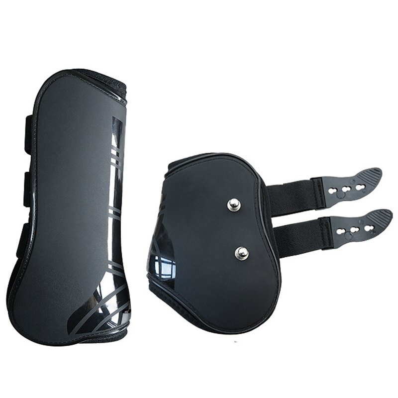 4 stk front bagben støvler justerbare hest ben støvler hestebøjle beskyttelse wrap heste foran bagben vagt sener ridning