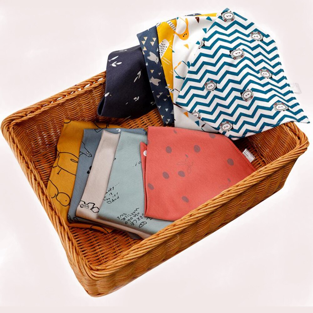 Civarua Kids 5 Stks/partij Baby Bandana Kwijlen Slabbetjes 100% Biologisch Katoen Slabbetjes Voor Jongens & Meisjes, super Zachte Absorberende Feeding Slabbetjes