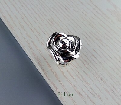 Antyczne srebro klasyczne meble uchwyt szafki kuchenne drzwi przesuwne szuflada szafa na ubrania szafka uchwyt kredensu pokrętło: Srebrny