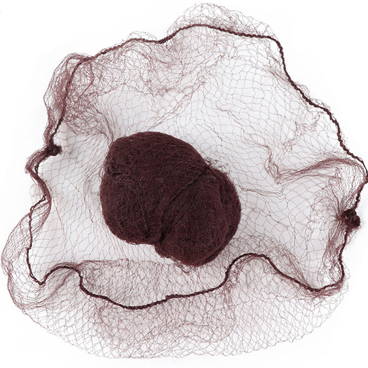 Filet à cheveux en Nylon Durable pour chignon, outil de coiffure, noir café Beige marron blanc or, maille pour perruques, 20 pièces/lot: Auburn