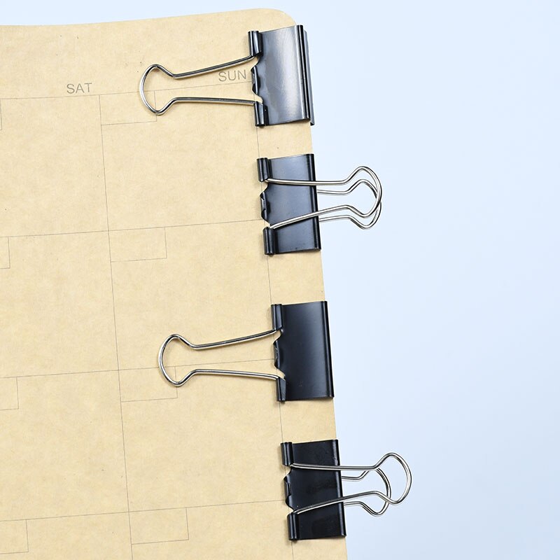 6225B Metal Binder Clips Home Office Books File Paper Organizer Clip Food ClipsStrong clamping force Easy classification