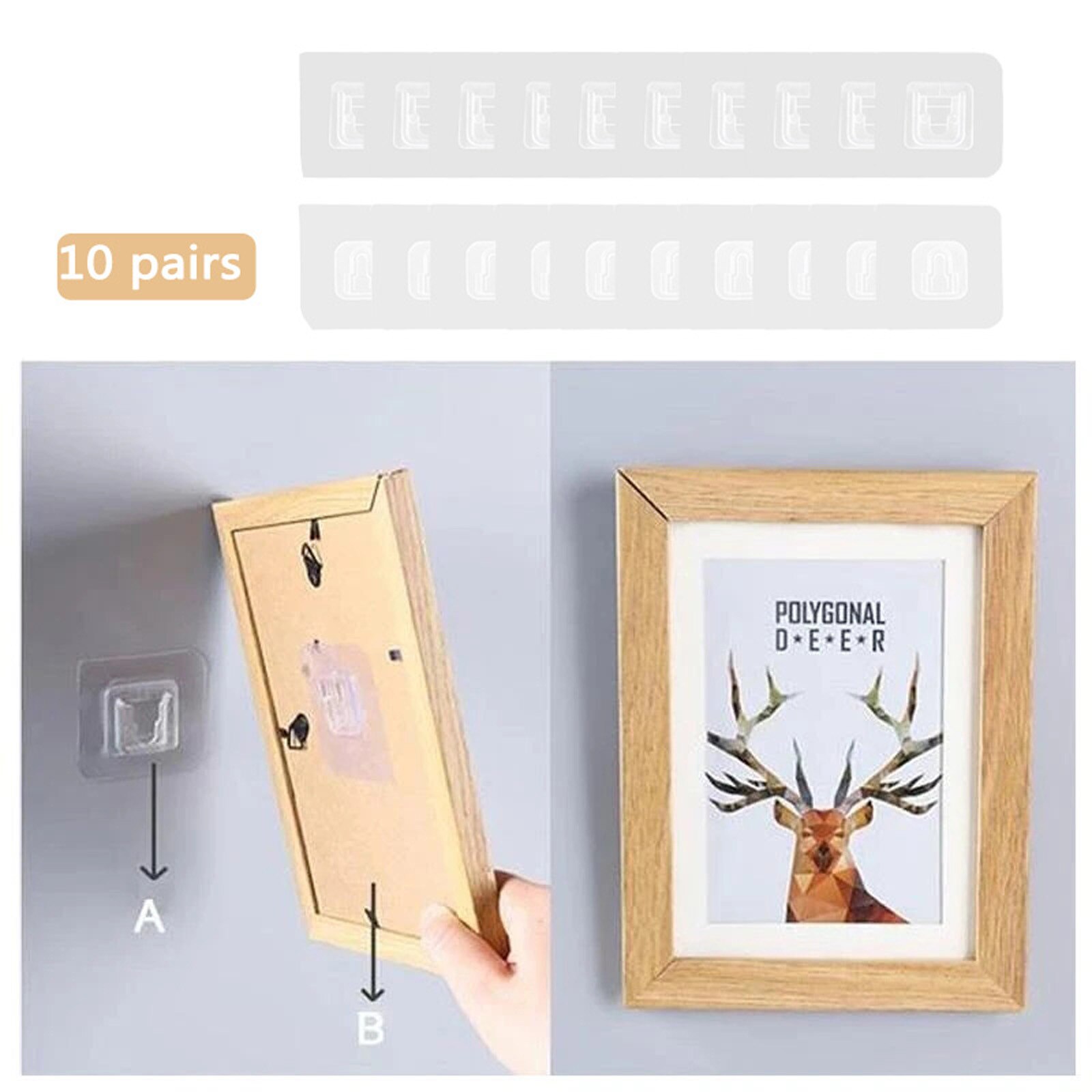 10 Paar Dubbelzijdig Muur Lijm Haak Pasta Plug Socket Houder Kabel Opslag Plug Vaststelling Organiseren Seamles Waterdichte Herbruikbare