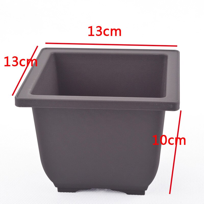 Pot de fleurs en plastique pour Imitation, balcon carré, bol à bonsaï pour pépinière et jardinière rectangulaires, Pots de fleurs à fond du plateau: LL