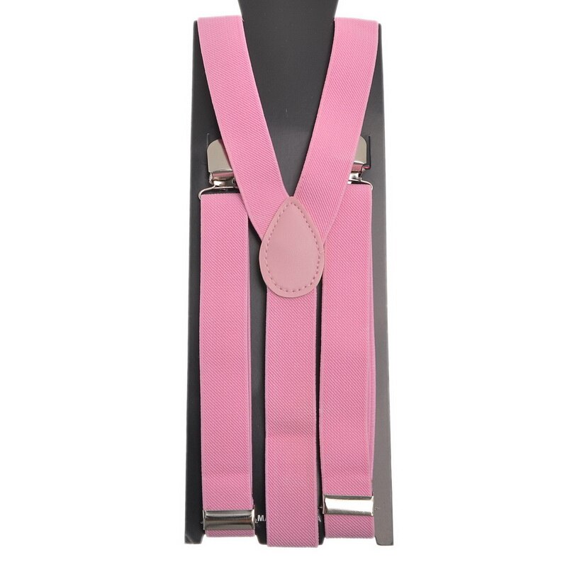 männer Frauen Clip-on Elastische Hosenträger Y-Form Verstellbare Hosenträger Candy Farbe Feste Hosenträger Kleidung Kollokation
